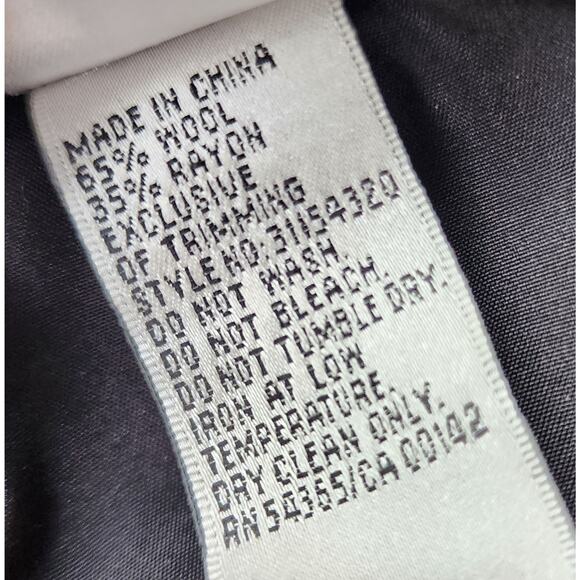 Vintage Nygard Wool Embroidered Skirt 12 | Retro Glam Handkerchief Hem - Picture 9 of 11